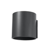 Kinkiet LAMPA ścienna SL.0566 okrągła OPRAWA metalowa tuba grafitowa OUTLET
