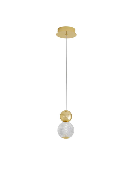 Wisząca lampa nowoczesna Ponce LED 4W 3200K balls złota crystal