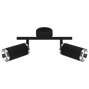 Podwójna lampa ścienno-sufitowa Frida 4201 Ideus loft metalowa czarna