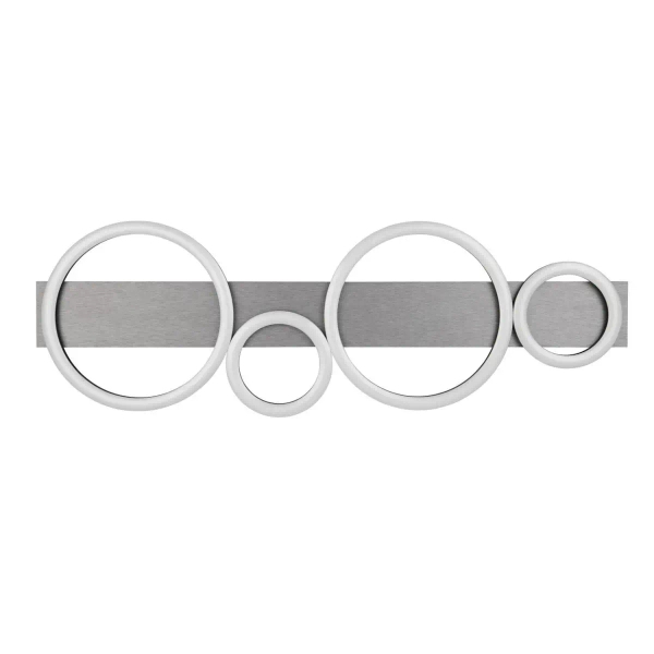Sufitowa lampa na pilota LUMOS R64821109 LED 26,5W 4000K srebrny biały