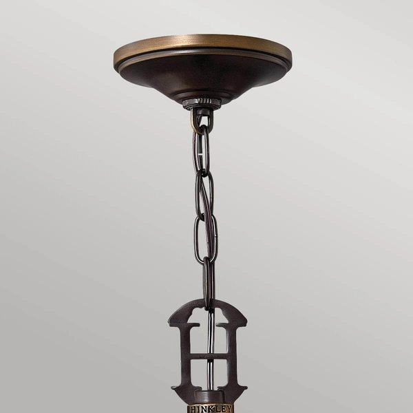 Potrójna lampa wisząca Plymouth HK-PLYMOUTH3 Hinkley brązowy beżowy