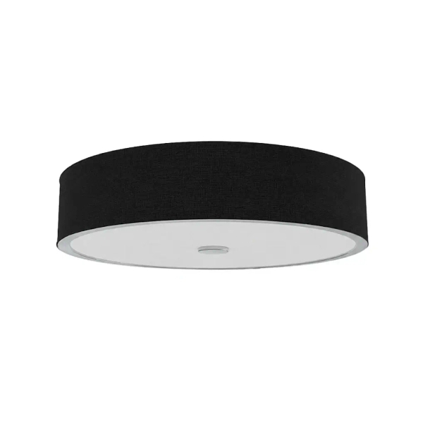 Plafon tkaninowy Zalindro czarna biała chrom OR86560 4xE27 okrągły