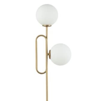 Podłogowa lampa molekuły podwójna Tes 50362 Sigma szklana biała złota