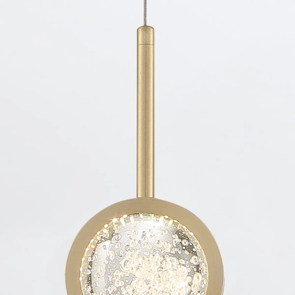 Wisząca lampa salonowa Barletta QN-BARLETTA-1P-BG LED 6W 3000K złoty