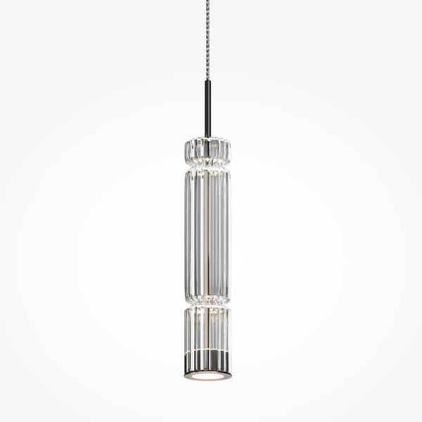 Lampa wisząca Ordo MOD272PL-L12CH3K1 LED 8W 3000K sopel chrom przezroczysta