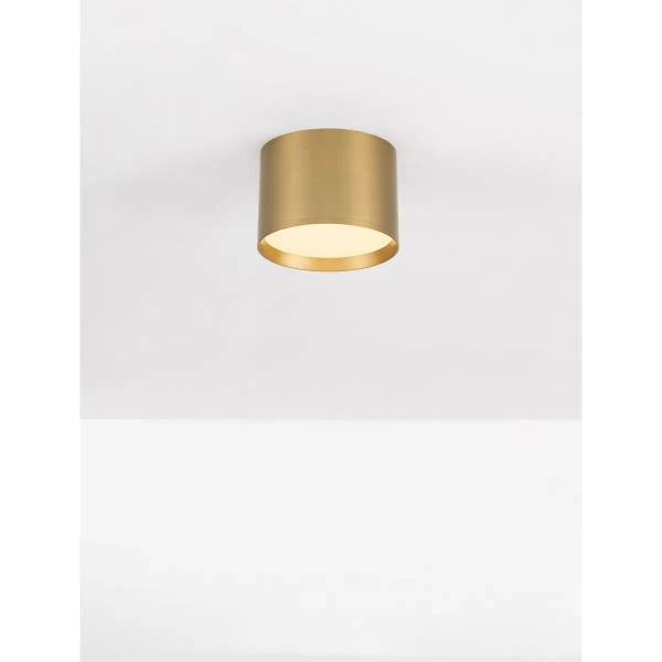 Ledowy okrągły plafon RINVELA LE45505 LED 17W 3000K złota