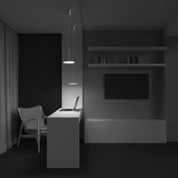 Wisząca okrągła lampa Plato P076PL-L12W3K-W LED 12W 3000K biała