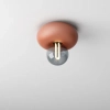 Ścienna lampa terakota KLIVA  na sufit do salonu szklana 1xE27 50W 47042-E000-00-PH-83