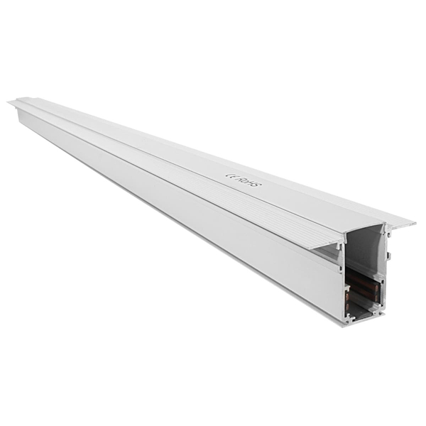 Szynoprzewód podtynkowy magnetyczny 826 Domeno LED metalowy biały