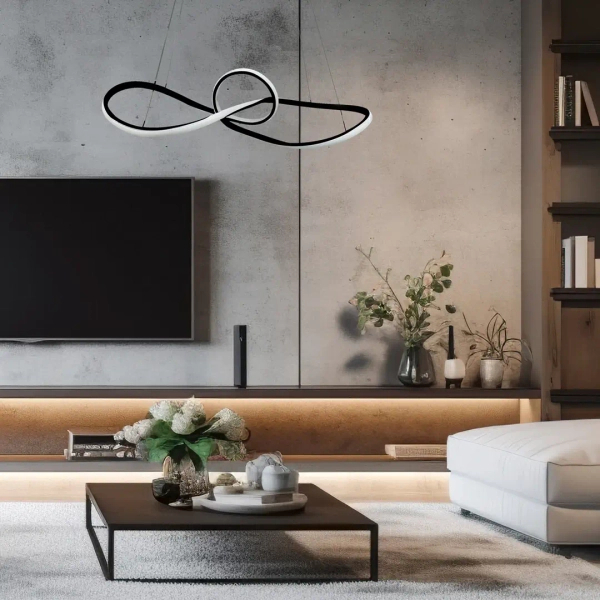 Lampa wisząca MARCO BLACK ML8116 LED 42W 4000K do salonu czarna
