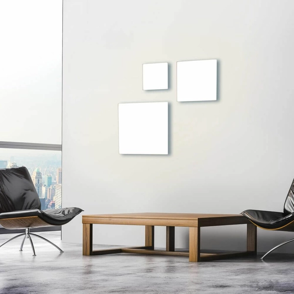 Kwadratowa lampa sufitowa Canvas LED 20W biała do holu