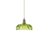 Wisząca lampa szklana KURAGE zielona 109177 1xE27 retro szklana do pokoju