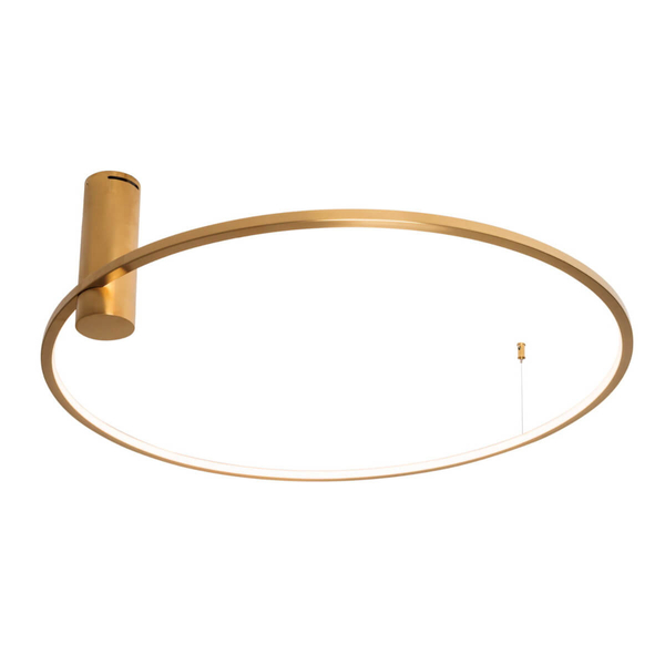 Plafoniera sufitowa Queen C0240 Maxlight LED 20W ring do salonu złoty