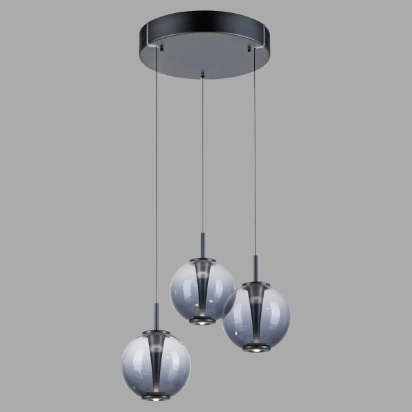 Regulowana lampa wisząca PURE E-INFINITY czarna szara 2222-15 3x7W 2200-5000K zmienna barwa