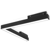 Lampa magnetyczna narożna szynowa 3-fazowa 666 Domeno LED 24W 3000K czarna