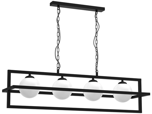 Wisząca lampa Diego MLP8570 szklane kule białe czarne