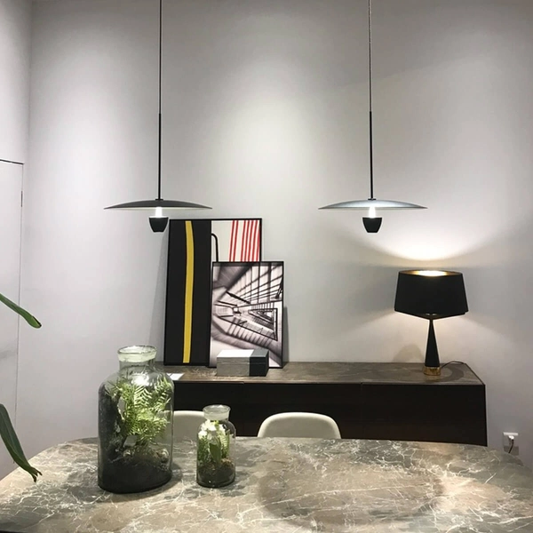 Ledowa lampa wisząca Ufo LP-0408/1P M BK 8W 3000-6000K metalowa czarna