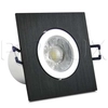 LAMPA sufitowa STAR 301819 Polux aluminiowa OPRAWA LED 5,5W biała zimna IP40 kwadratowy wpust paco czarny szczotkowany