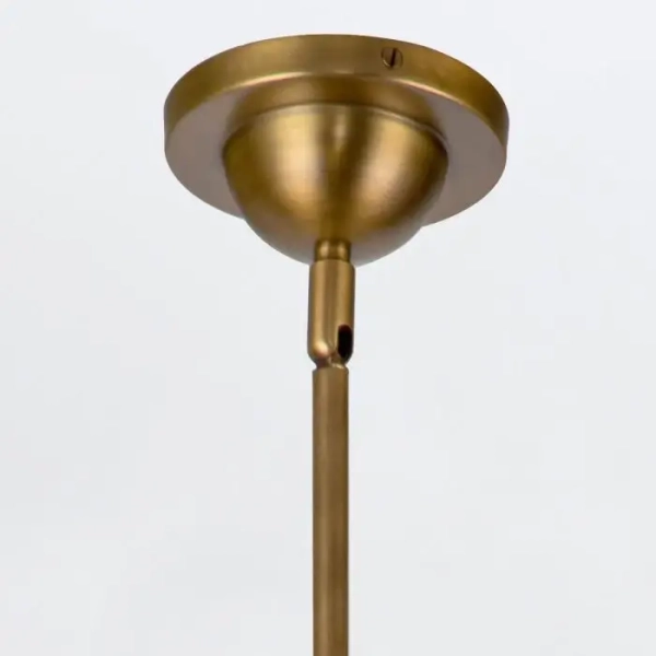 Kopułowa lampa wisząca nad stół Doral QN-DORAL-P-M-BK czarny mosiądz