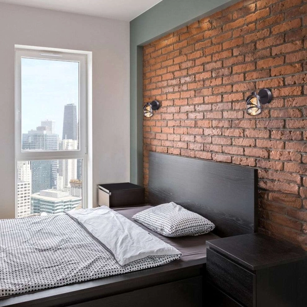 Ścienna LAMPA kinkiet OBERON 5335 Rabalux metalowa OPRAWA szklany klosz brązowa kawowa bursztynowa