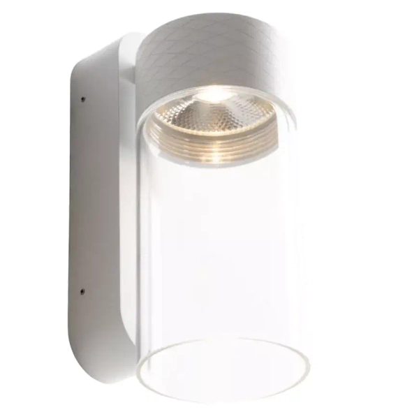 Lampa ścienna szklana FUSION C0274 LED 7W 3000K tuba szara