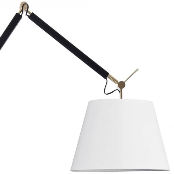 Podłogowa lampa stojąca Zyta AZ4193+AZ2602 Azzardo do sypialni czarna biała
