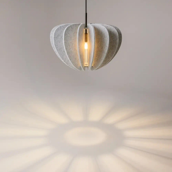 Salonowa lampa wisząca Cambio MOD398PL-01S do sypialni nad stół szara