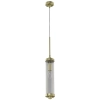 Glamour LAMPA wisząca Fiatto l Old Gold Orlicki Design szklana OPRAWA tuba ZWIS crystal złoty przezroczysty OUTLET