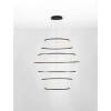 Nowoczesne wiszące pierścienie RESCARO LE45447 LED 260W 4000K czarna
