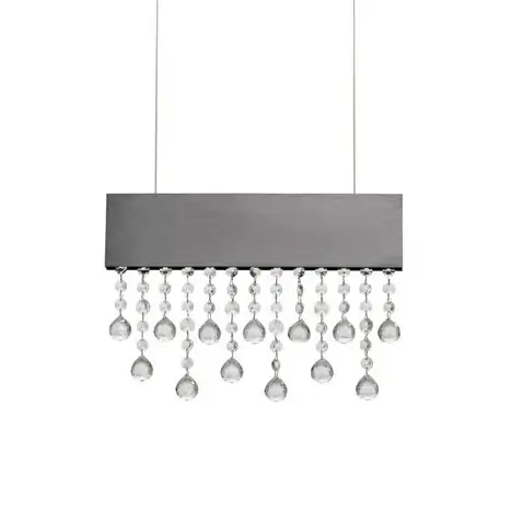 Wisząca lampa z kryształkami OLEVIRA LE45148 LED 20W 3500K szara