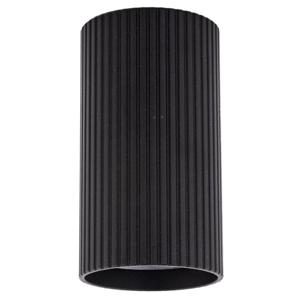 Lampa natynkowa do sypialni Tune 10022 sopel rurka tuba czarna