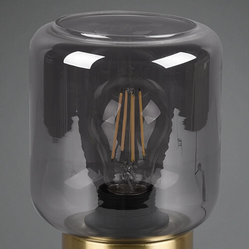 Loftowa lampka nocna Nico R50591008 RL Light szklana złota przydymiona