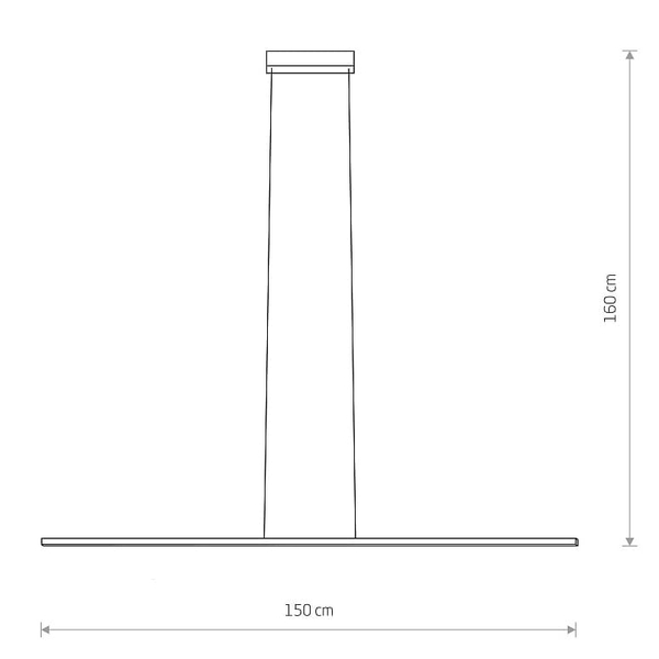 Lampa zwisająca podłużna Bar 10848 Nowodvorski LED 24W 4000K czarna