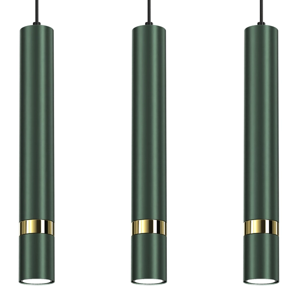 Loftowa lampa wisząca Joker nad wyspę zielona złota