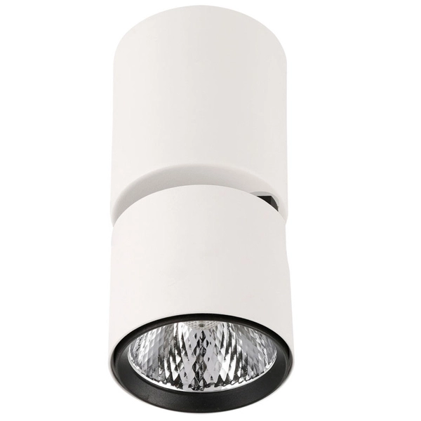 Spot LAMPA sufitowa BONIVA SPL-2854-1-SC-WH Italux metalowa OPRAWA regulowany LED 5W 3000K reflektorek białe czarne