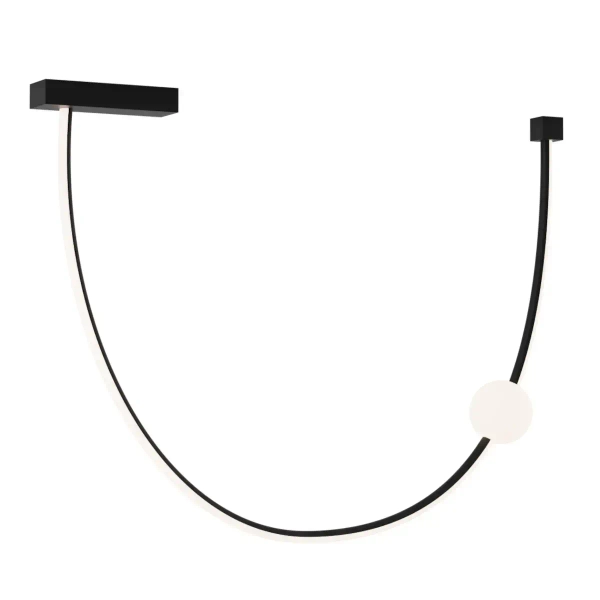 Podwójna sufitowa lampa 22249 LED 19W 3000K zwis czarny