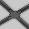 Jednofazowe złącze-X do systemu szynowego Unity TRA002CX-11B Maytoni czarne