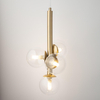 Pojedyncza lampa wisząca Perla 40856 Sigma zwis złota transparentna