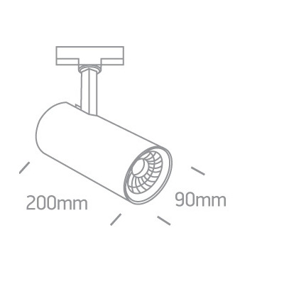 Sufitowa lampa z regulacją do szyn 3-faz REO 65642CT/W/W LED 30W 3000K biała