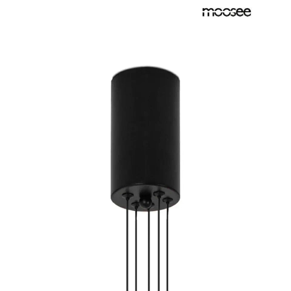 Czarna oprawa wisząca OCTO MSE1501100492 5xLED 17W 3000K pająk