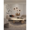 Lampa ścienna do jadalni MARBLES W0391 LED 6W 3000K biała czarna