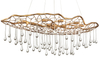 Nowoczesna lampa wisząca QN-LAGUNA-8P krople złota