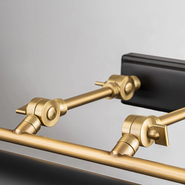 Ścienna lampa Winchfield WINCHFIELD-PLL-AB-MB do salonu czarny mosiądz