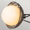 Designerska wisząca lampa Perth ALM-PERTH3-BK rattan czarna