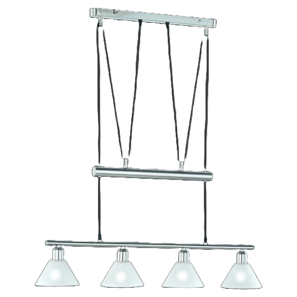 Lampa wisząca do salonu STAMINA 3751041-07 nad stół biała nikiel