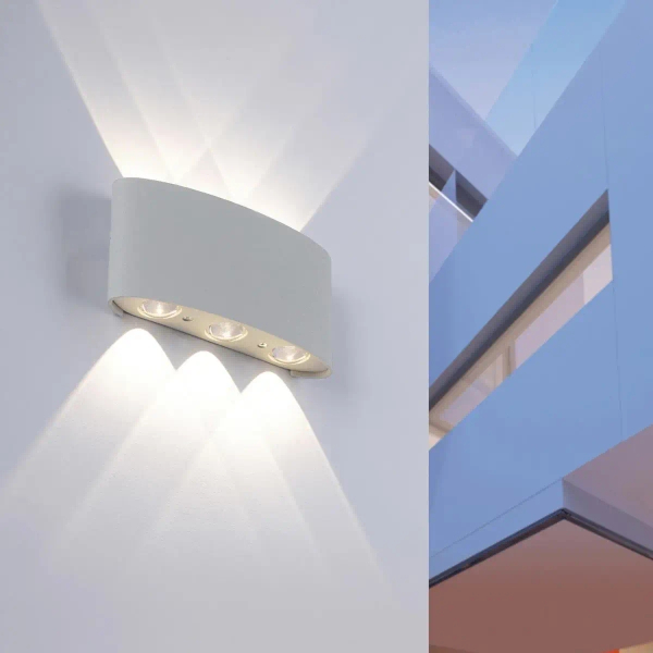Metalowy kinkiet do ogrodu Carlo LED 4,8W 3000K lampa srebrna