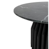 Marmurowy stolik kawowy LEVANTE MM001501100335 czarny drewno 75cm