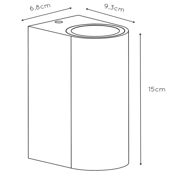 Kinkiet ścienny na elewację BBOOGY 27863/02/97 Lucide IP44 metalowy brązowy