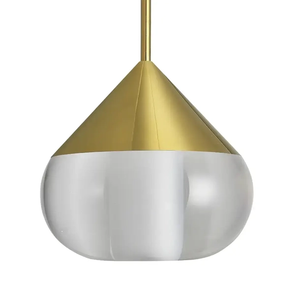 Lampa wisząca metalowa Suza PL0103-GD Yaskr LED 6W 3000K IP44 złota