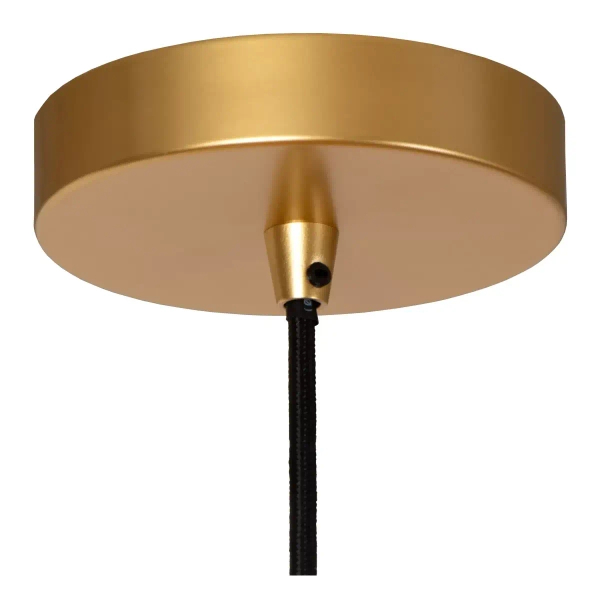 Druciana lampa wisząca MESH 21423/88/02 Lucide nad stół złoty
